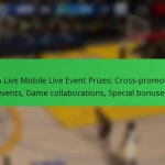 NBA Live Mobile Live Event Prizes: Cross-promotion events, Game collaborations, Special bonuses