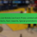 NBA Live Mobile Live Event Prizes: Limited edition items, Rare rewards, Special promotions