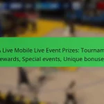 NBA Live Mobile Live Event Prizes: Tournament rewards, Special events, Unique bonuses