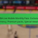 NBA Live Mobile Monthly Pass: Exclusive currency, Premium packs, Special rewards