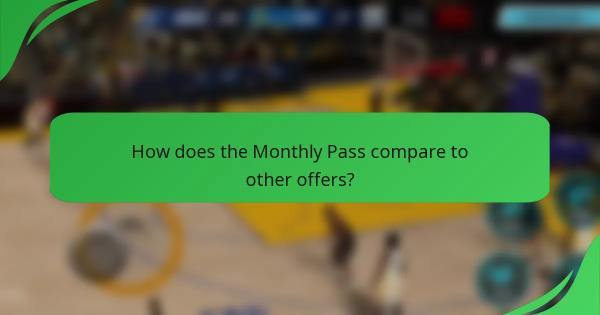 How does the Monthly Pass compare to other offers?